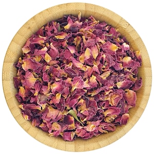 Organic Dried Rose Petals 5g - 100g Rose Edible Flowers Tea Gin Tonic Coctail Garnishes Tincture Cake Wedding Confetti