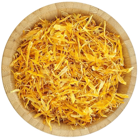 Dried Marigold Petal Confetti - Natural & Biodegradable Flower Confetti (1L)