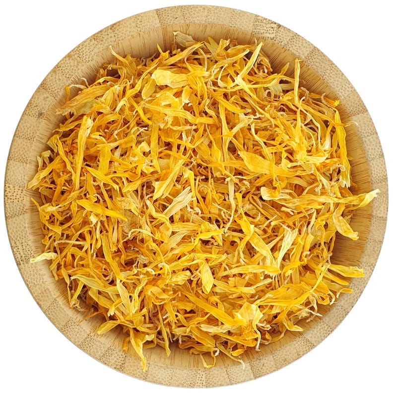 Dried Marigold Petal Confetti - Natural & Biodegradable Flower Confetti (1L) image 1
