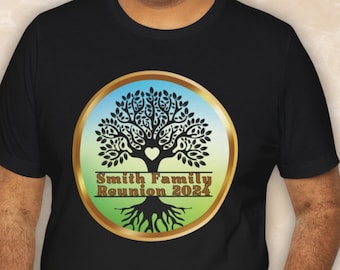 Personalized Family Reunion T-Shirt: Cottagecore Tree Design