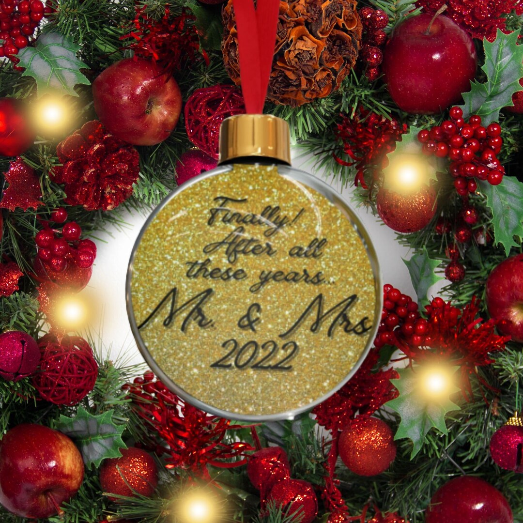 Mr. and Mrs. Ornament Future Mr Mrs Gift Our First Christmas Etsy