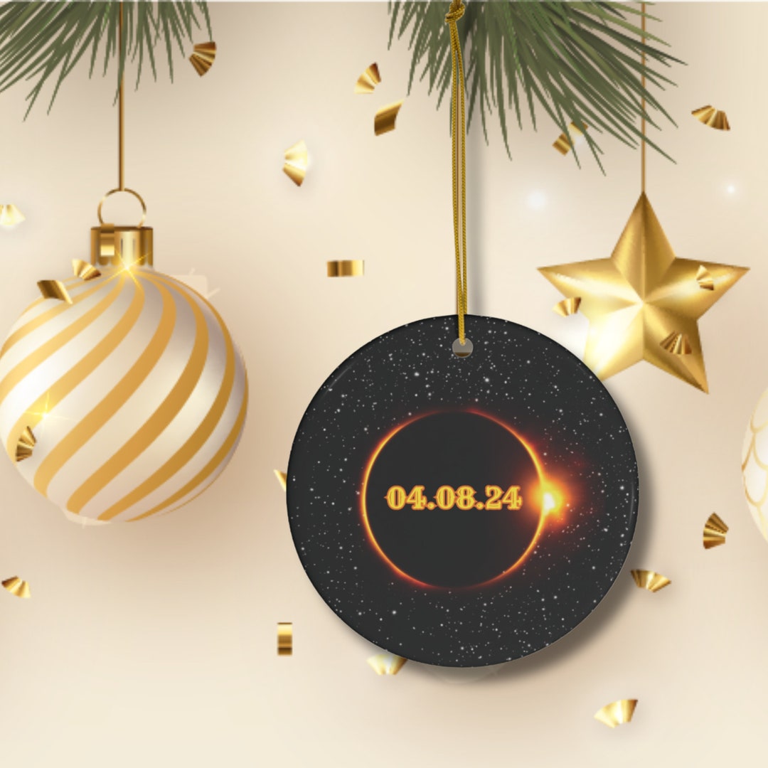 Total Solar Eclipse 2024 Ornament: Astronomy Gift, Stocking Stuffer - Etsy