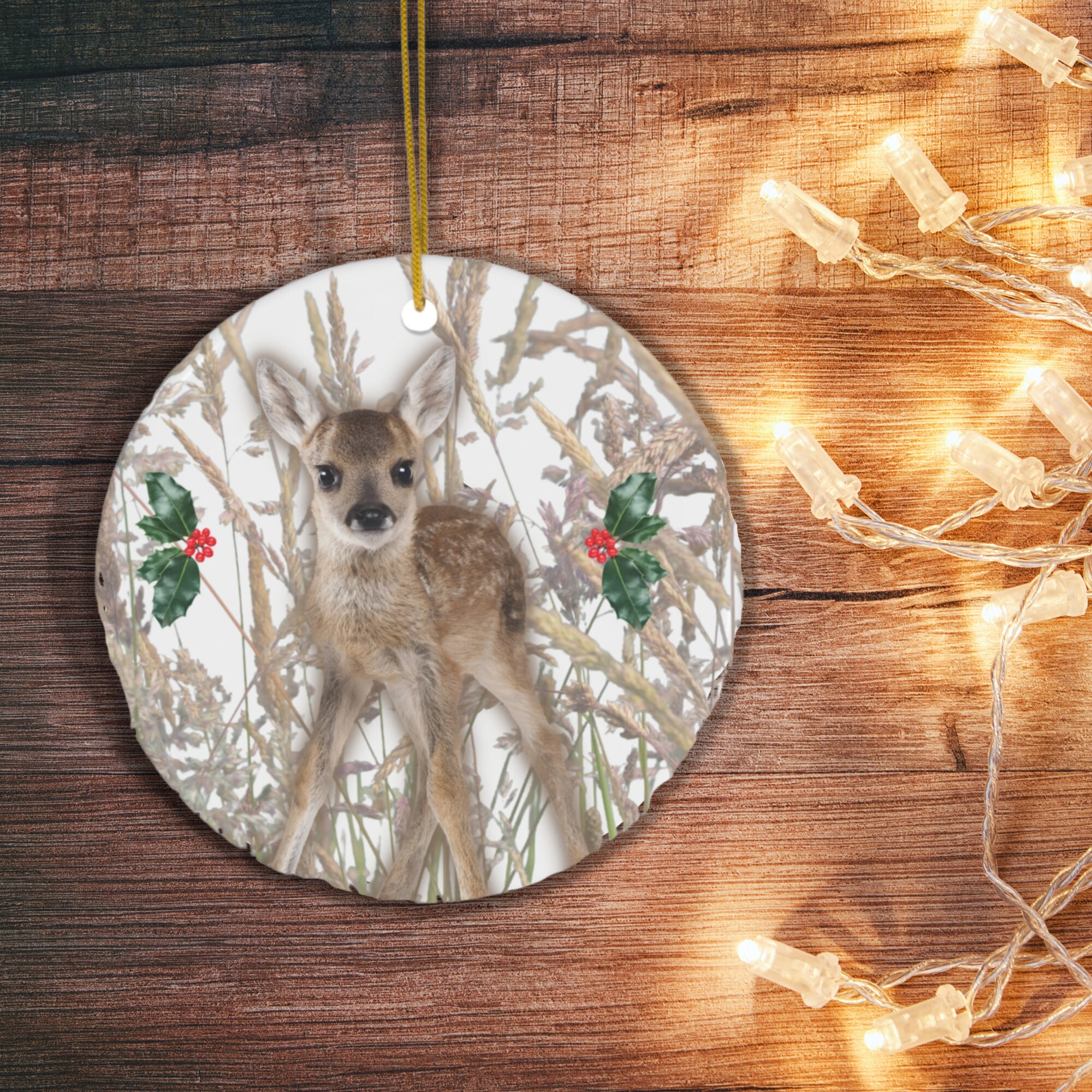 Falado Mini Holz Musikdose Mit Hirsch-Deko | Melodie: It's A Small World | 10x6,8 Cm Nostalgische Spieluhr