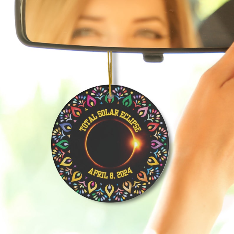 Eclipse Ornament, Total Solar Eclipse 2024, Solar Eclipse Gifts, Lunar