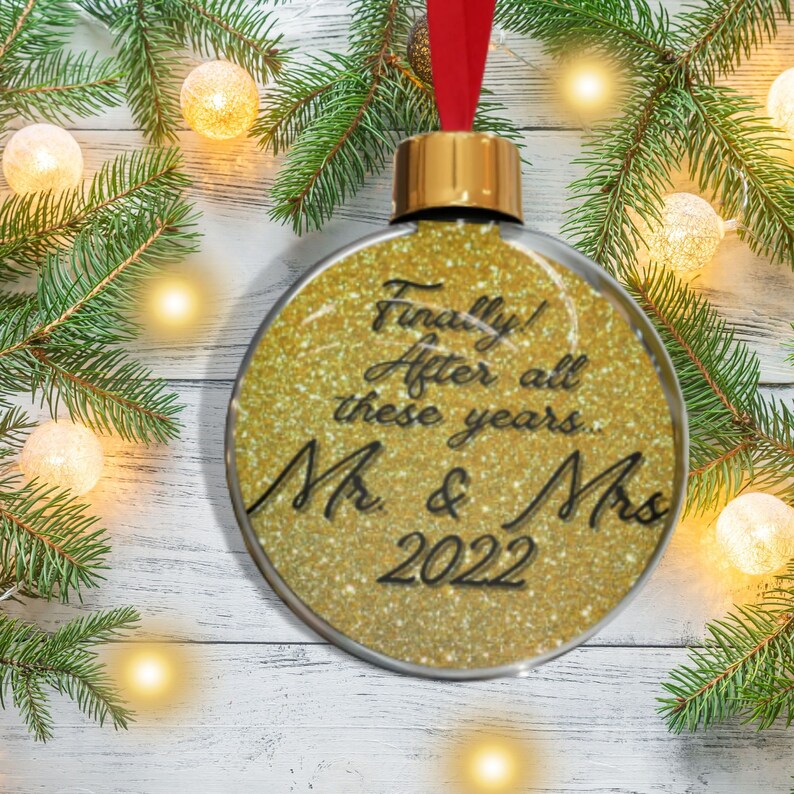 Mr. and Mrs. Ornament Future Mr Mrs Gift Our First Christmas Etsy