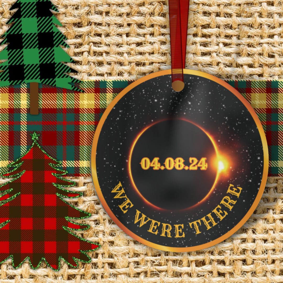Personalized Total Solar Eclipse 2024 Ornament: Astronomy Gift - Etsy