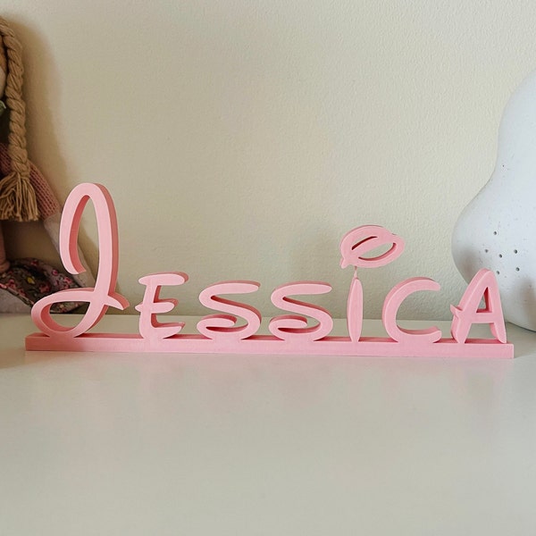 Personalized 3D Printed Disney-Style Name Sign