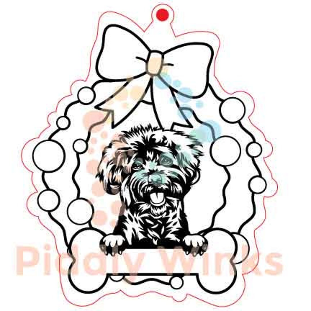 Cockapoo Engrave Cockapoo Ornament, Svg, Digital, Download, Dog, Canine, K9, Gift, Laser ...