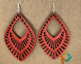 Tear Drop Cut Out earring svg