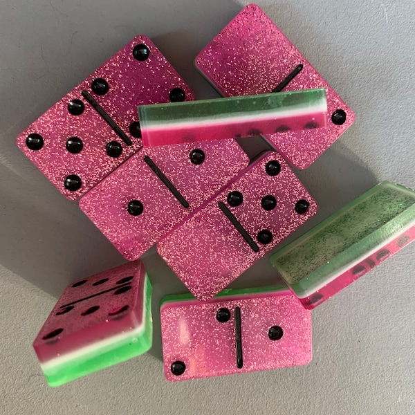 Domino Set Wassermelone und Erdbeere