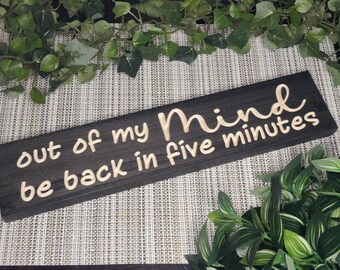 Back in 5 Minutes - Etsy Back in 5 Minutes - Etsy
