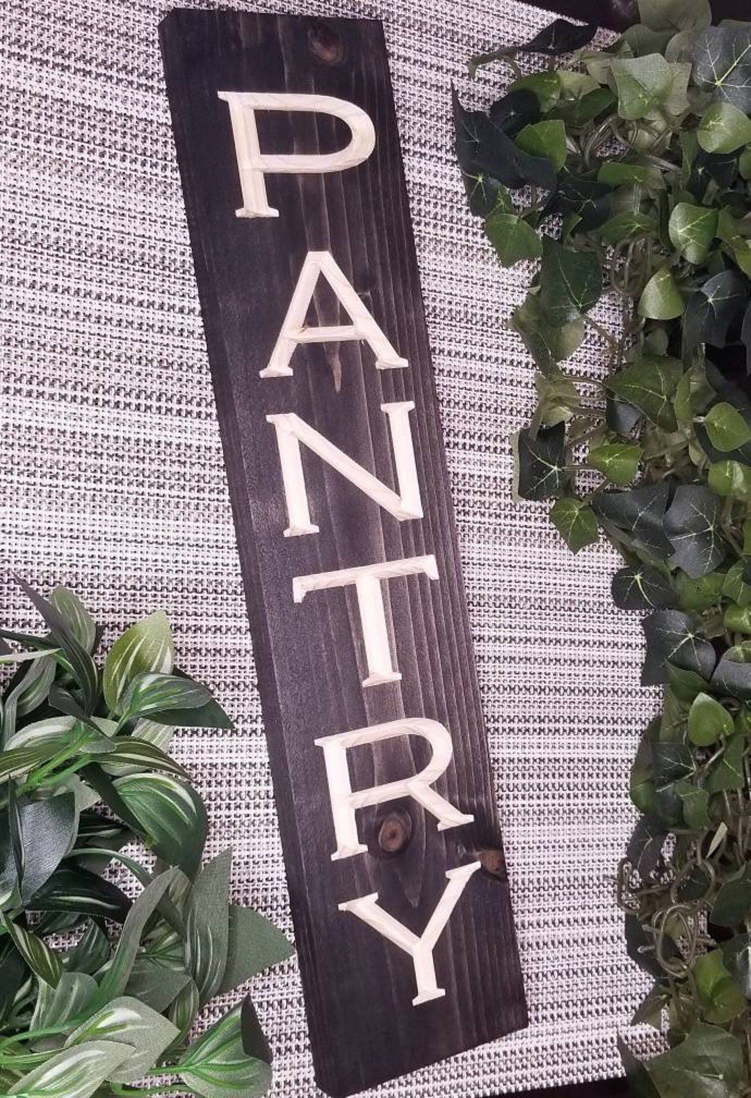 Vertical Pantry Sign, Farmhouse Pantry Sign, Distressed Pantry Sign