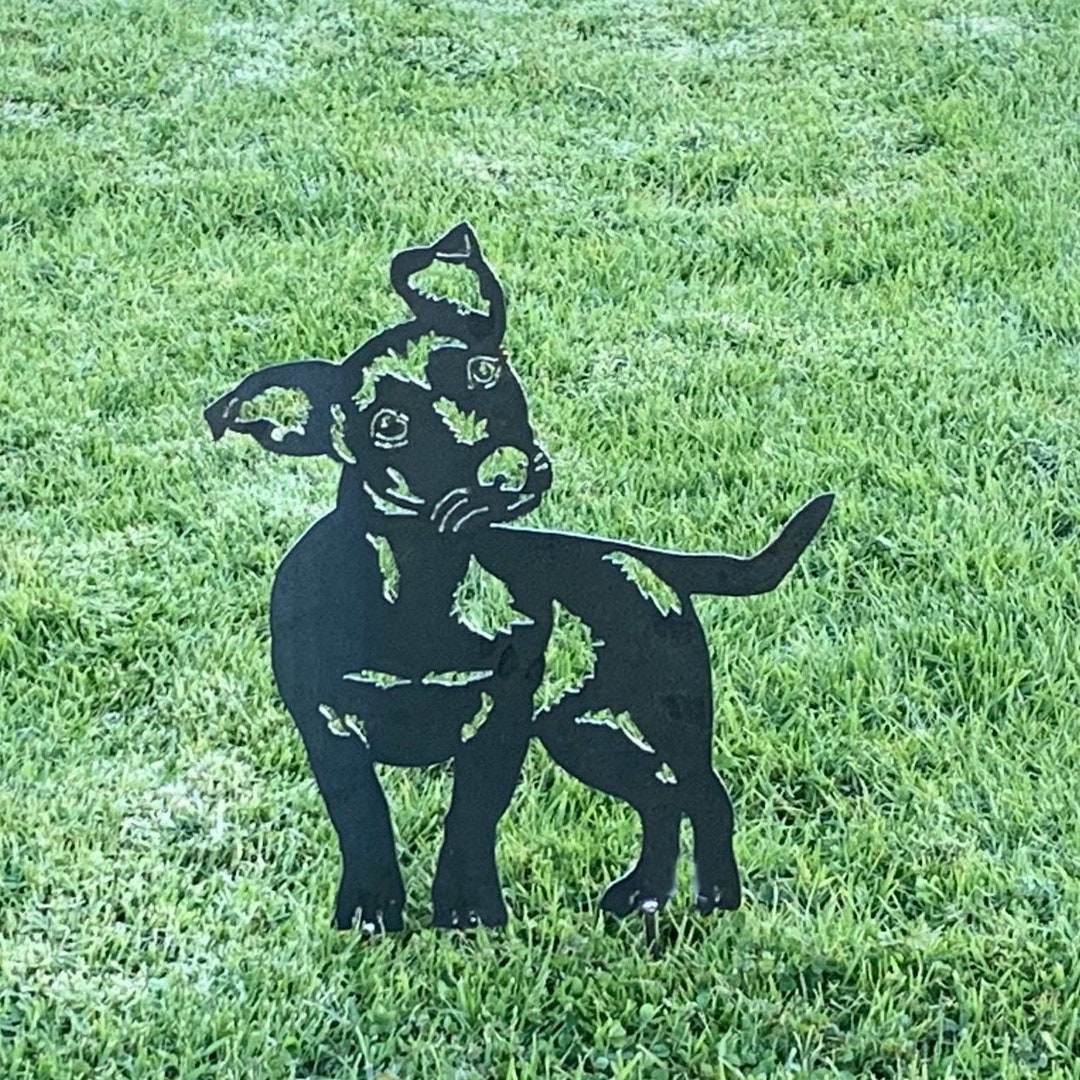 Jack Russell Rusty Garden Art Dog Metal Art Garden Sculpture Etsy