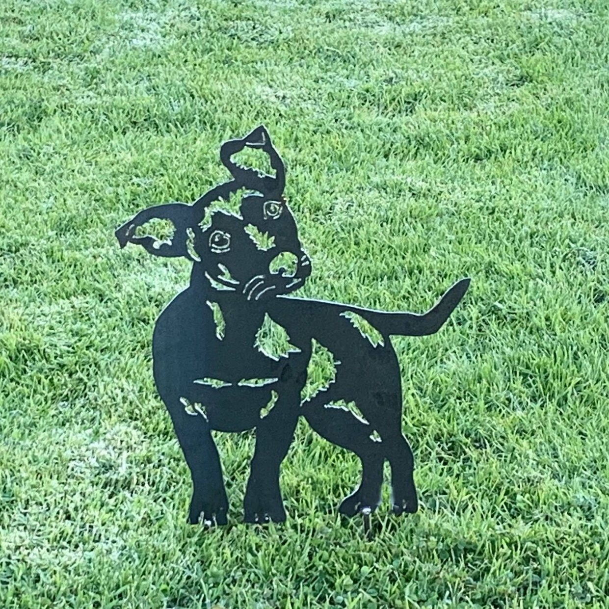 Jack Russell Rusty Garden Art Dog Metal Art Garden Sculpture Etsy