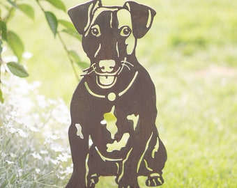 Jack Russell Dog *Pet Memorial* Rusty Garden Art