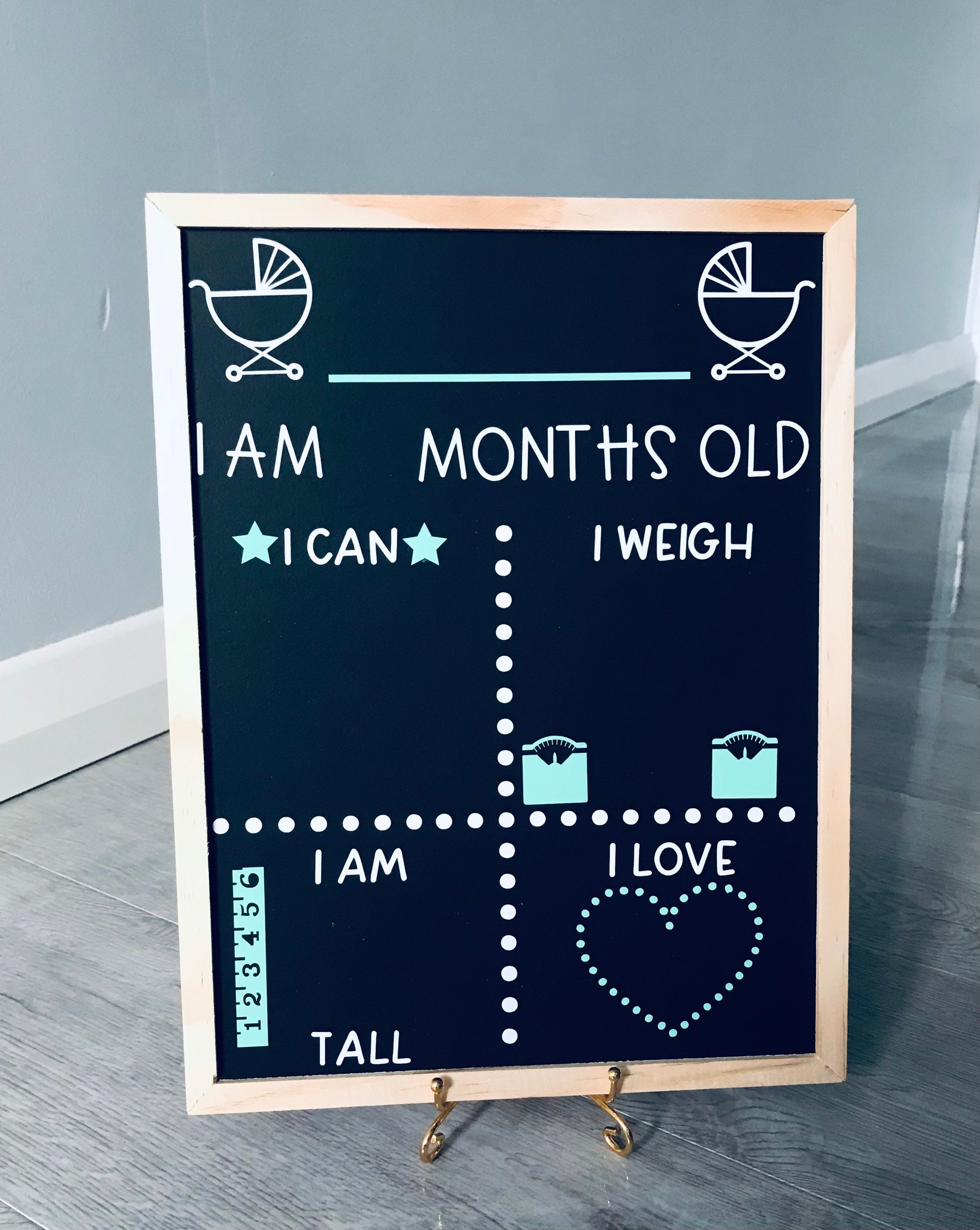 Baby Milestone Sign Monthly Milestone Chalkboard - Etsy