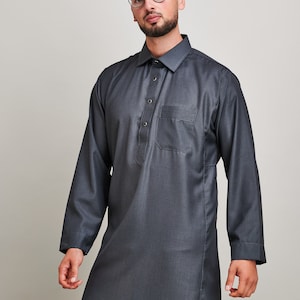 Jubbah Jubba Thobe Thoab Kaftan Kaudura Qamees Men Boys Saudi Style