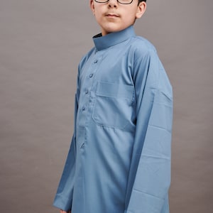 Jubbah Jubba Thobe Thoab Kaftan Kaudura Qamees Kids Boys Children Saudi Style