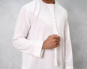 Jubbah Jubba Thobe Thoab Kaftan Kaudura Qamees Men Boys Saudi Style