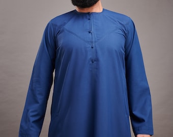 Jubbah Jubba Thobe Thoab Kaftan Kaudura Qamees Shiny Omani Saudi Style