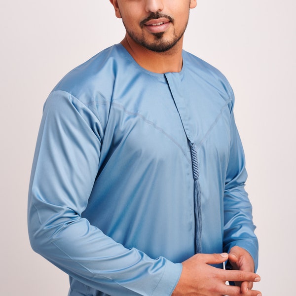 Jubbah Jubba Thobe Thoab Kaftan Kaudura Qamees Men Boys Saudi Style