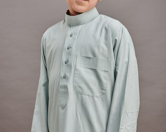 Jubbah Jubba Thobe Thoab Kaftan Kaudura Qamees Kids Boys Children Saudi Style