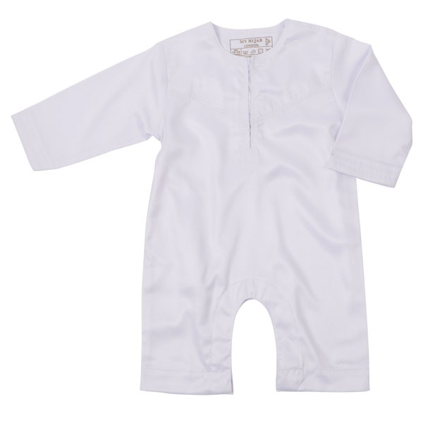 Jubbah Jubba Thobe Islamic Children Baby Kid's Romper Present Gift Saudi Omani