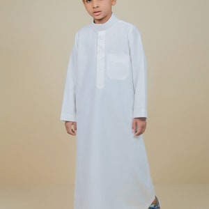 Jubbah Jubba Thobe Thoab Kaftan Kaudura Qamees Kids Boys Children Saudi Style