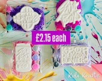 Kpop demon hunters party bag filler, paint your own, kids party favour, party theme, kids party bag filler, kids birthday, demon hunters