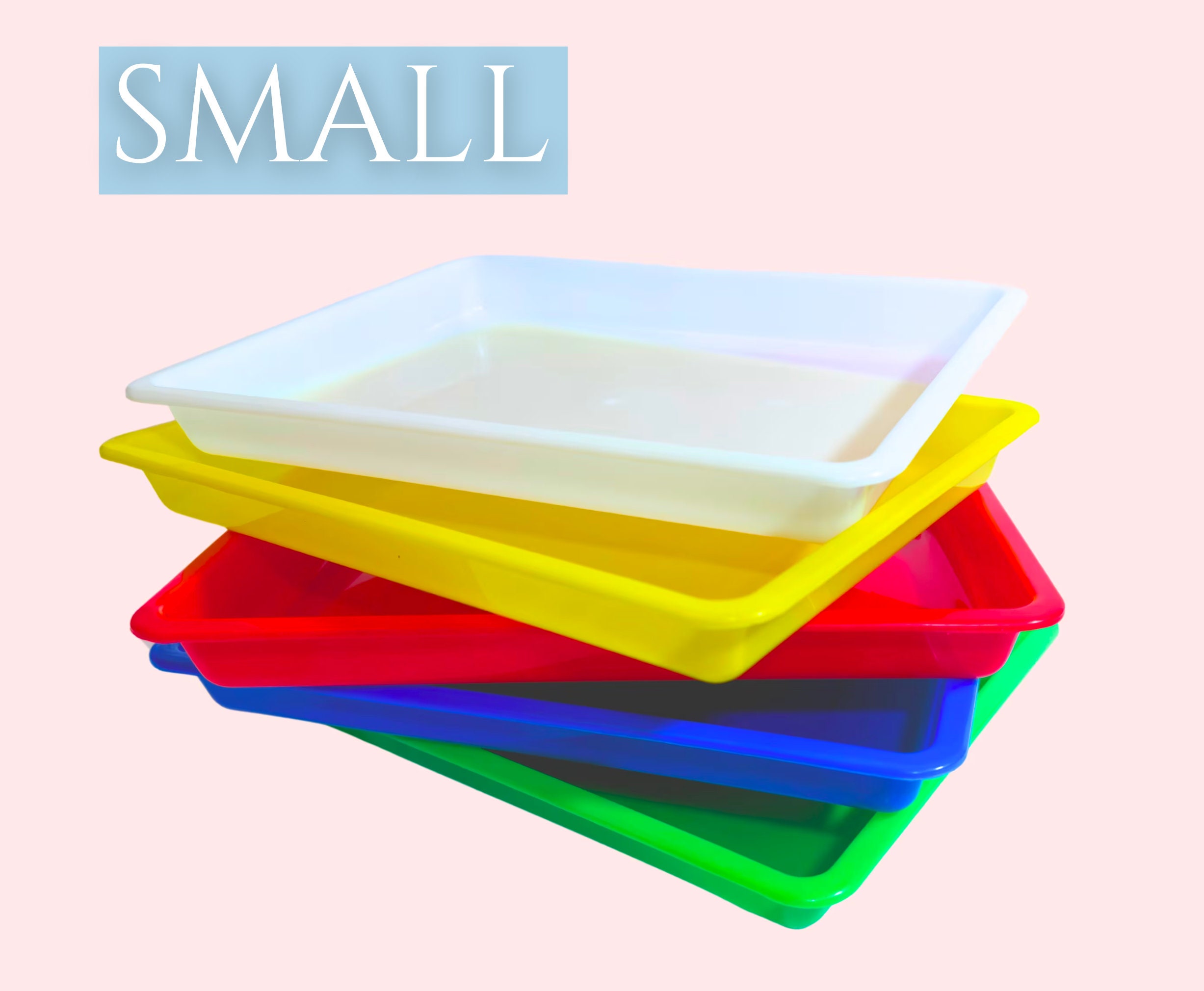 Kid Activity Tray Toddler Sensory Tray for Craft Tray Snack Tray Plastic  Tray Toddler Activity Tray Homeschool Montessori Activity Kit 