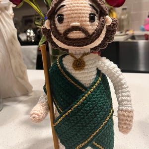 Saint Jude Thaddeus, amigurumi, crochet, 100% handmade
