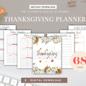Thanksgiving Planner, Thanksgiving Planning Lists, Thanksgiving Planning Checklists,Holiday Planner,Thanksgiving Activities,Holiday Planning
