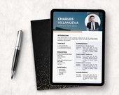 Beige Minimalist Personal Resume.pdf, ATS Friendly Resume Template, Resume Template with Photo, Resume and Cover Letter, Instant Download