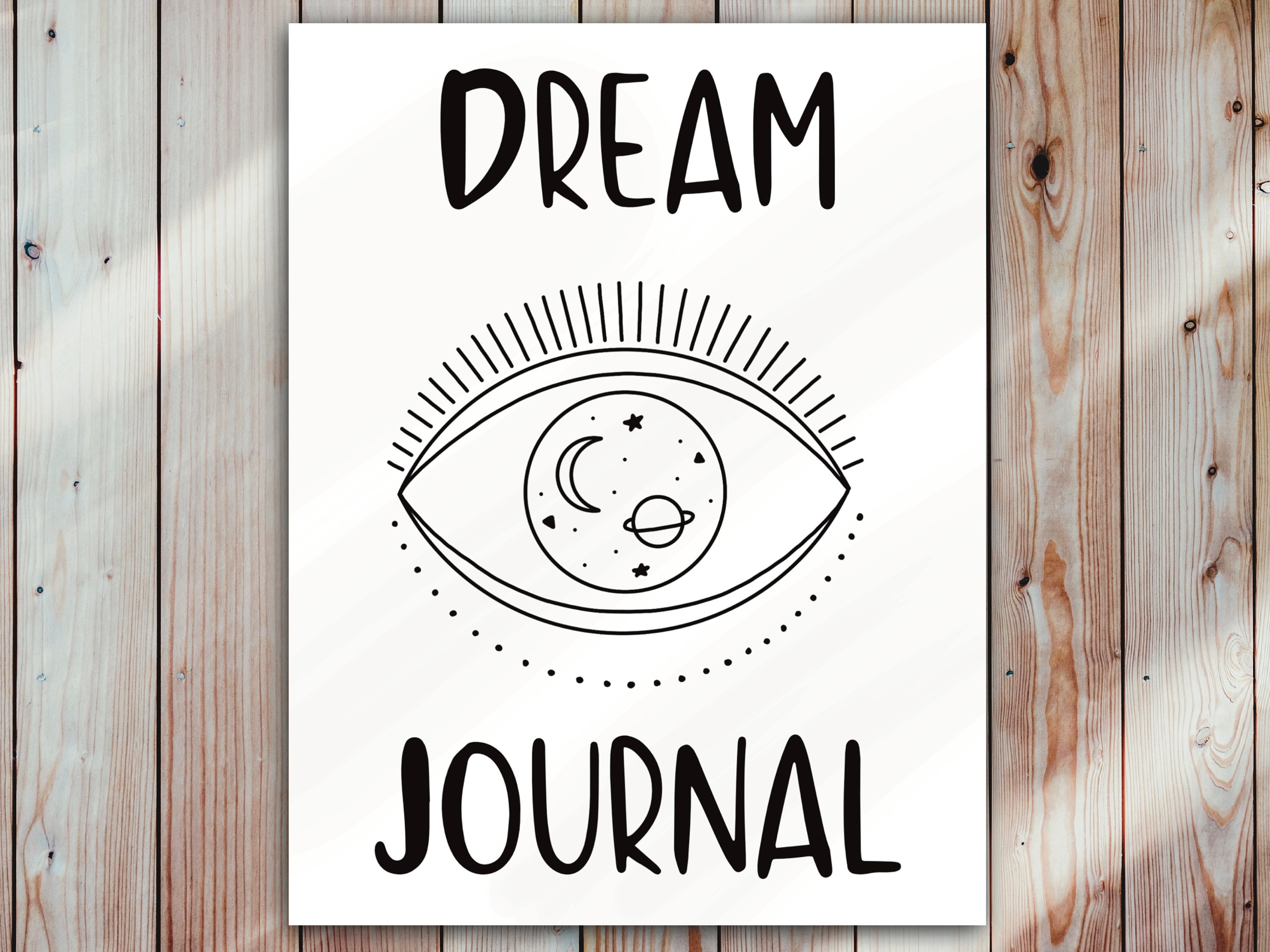 Dream Journal, Printable, Instant Download - Etsy