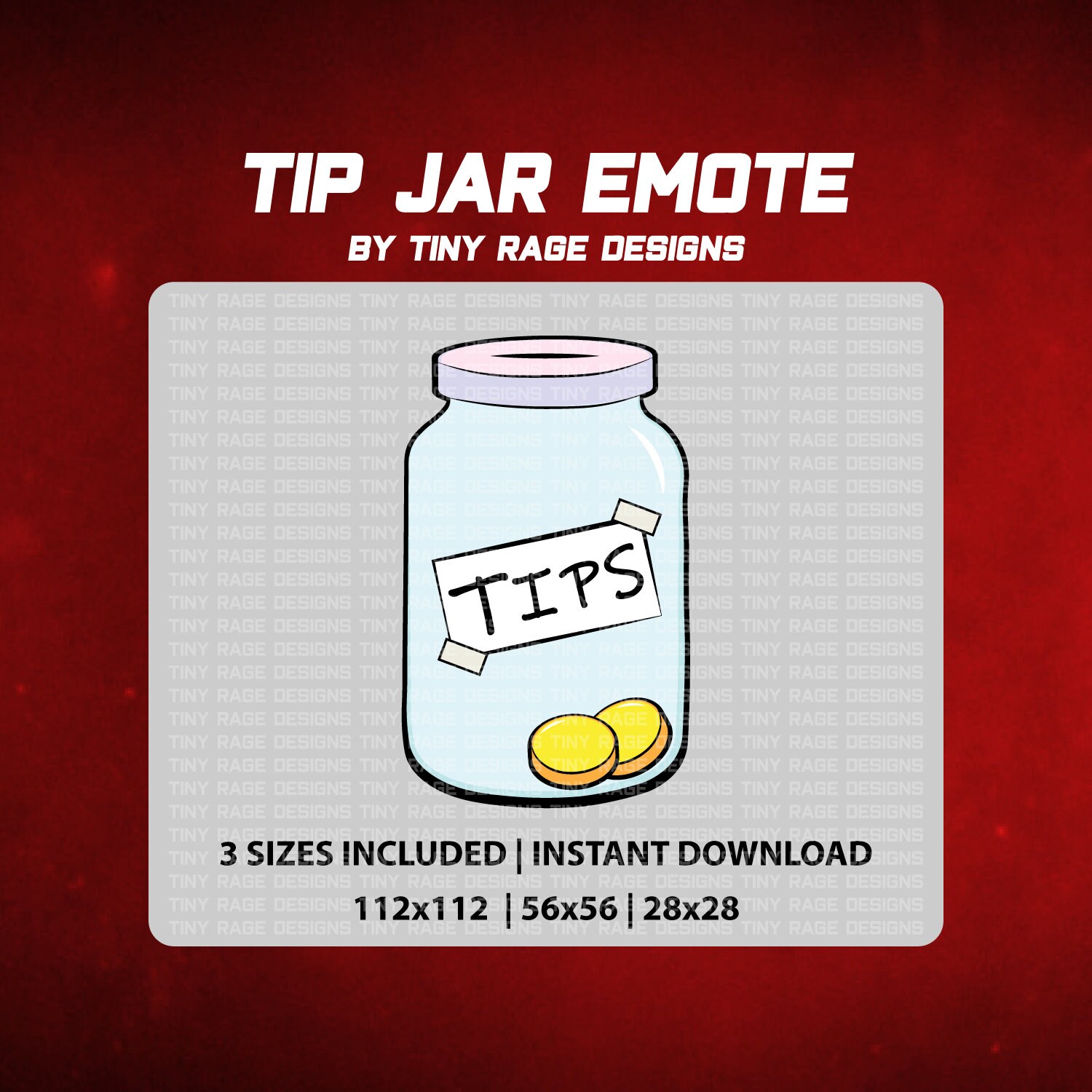 Tip Jar Twitch Stream Discord Emote Etsy