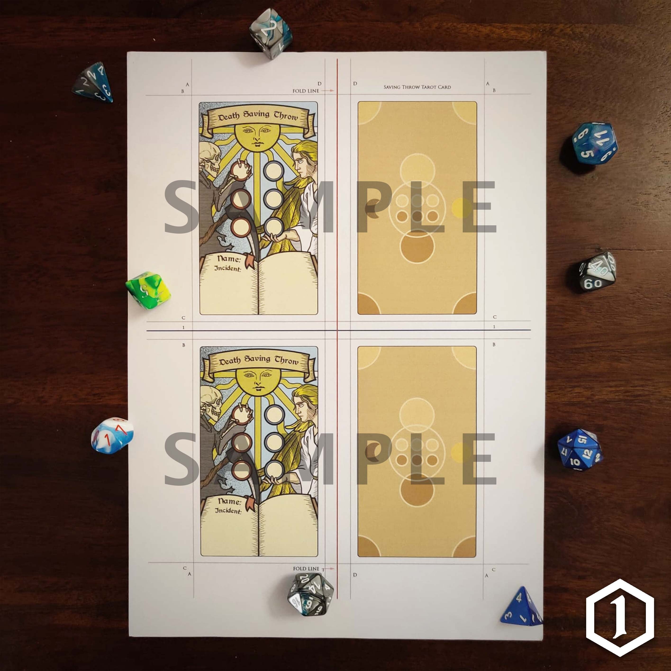 Dnd Death Saving Throw Tarot Cards DIGITAL DOWNLOAD Etsy Australia