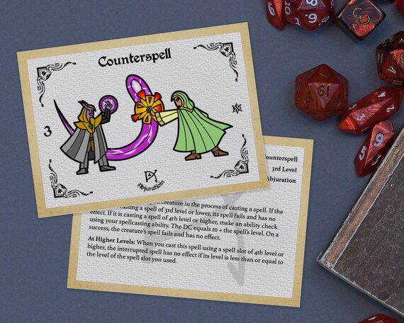 3rd Level - Dnd Illustrated Spell Cards 2014 [ DIGITAL DOWNLOAD