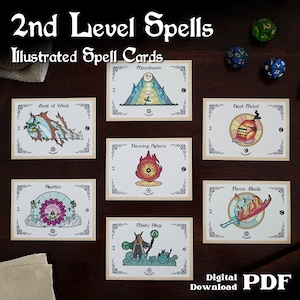 2nd Level - D&D Illustrierte Zauberkarten 2014 [ DIGITAL DOWNLOAD ]