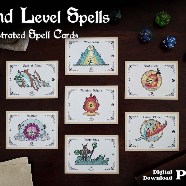 Dnd Spell Cards Shop Online Etsy