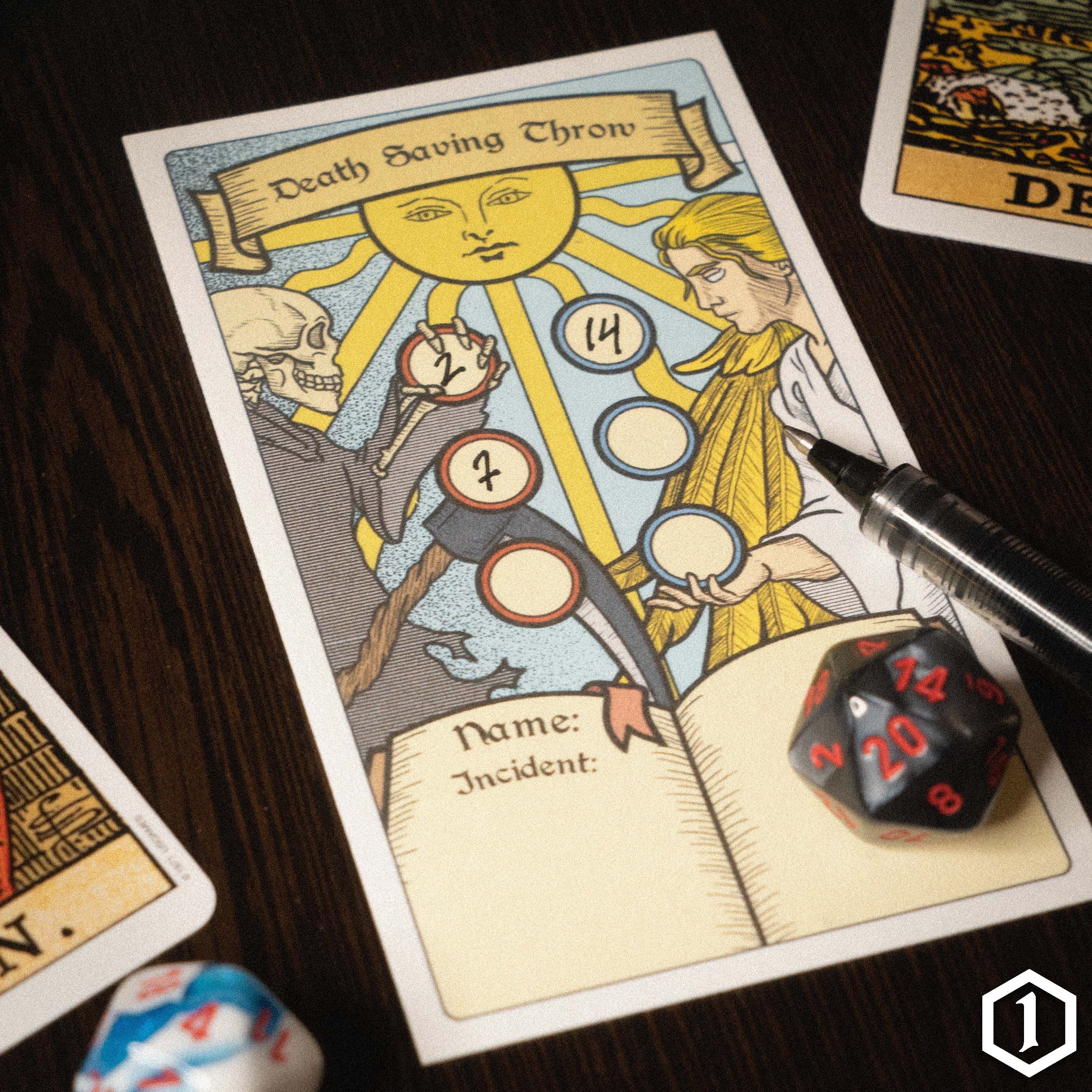 Dnd Death Saving Throw Tarot Cards DIGITAL DOWNLOAD Etsy Australia