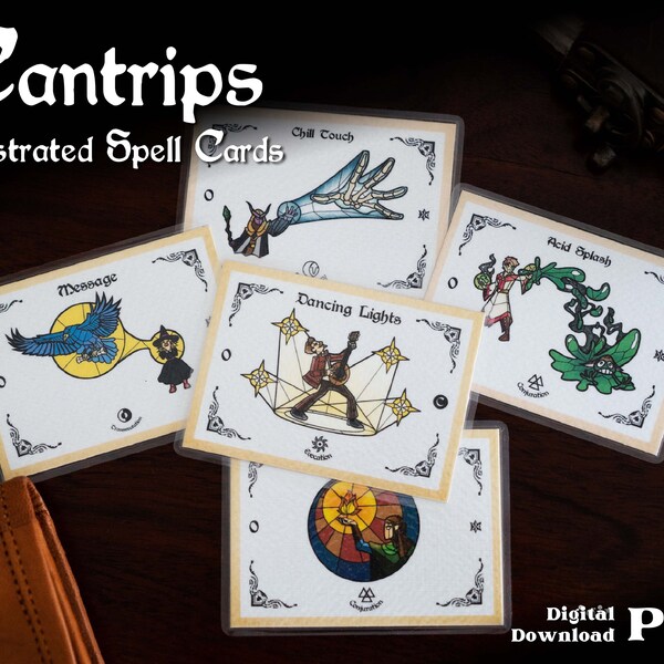 Dnd 5e Spell Cards Etsy