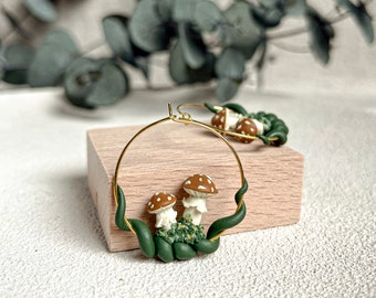 Diy 2024 mushroom earrings