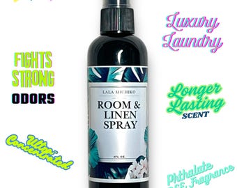Highly Scented Luxury Laundry Essentials.  Room & Linen Spray