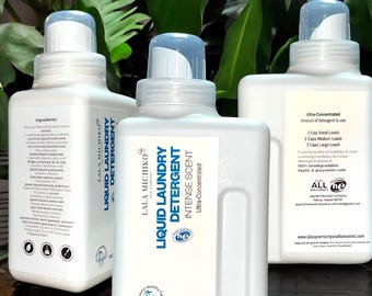 Highly Scented Luxury Laundry Essentials.  Detergents and Dryer Ball Drops