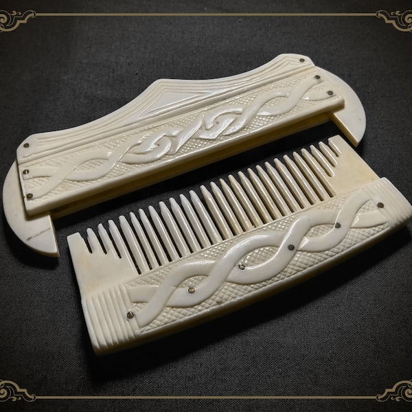 Ornamental Celtic Comb / Decorative Hair Comb / Artisan Hair Accessory