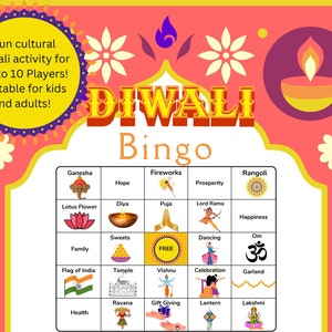 Diwali Bingo Game Activity