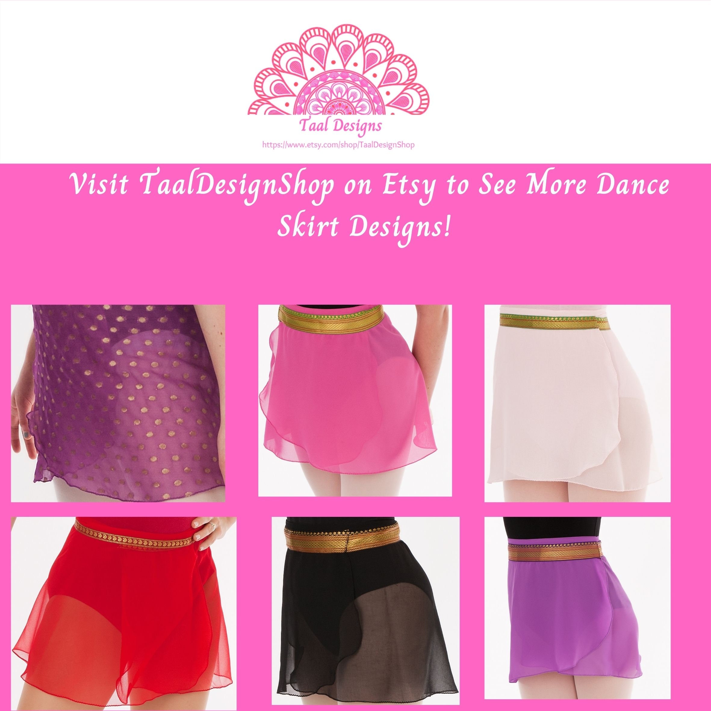 Indian Style Wrap Dance Skirt Black With Thick Gold Border Etsy