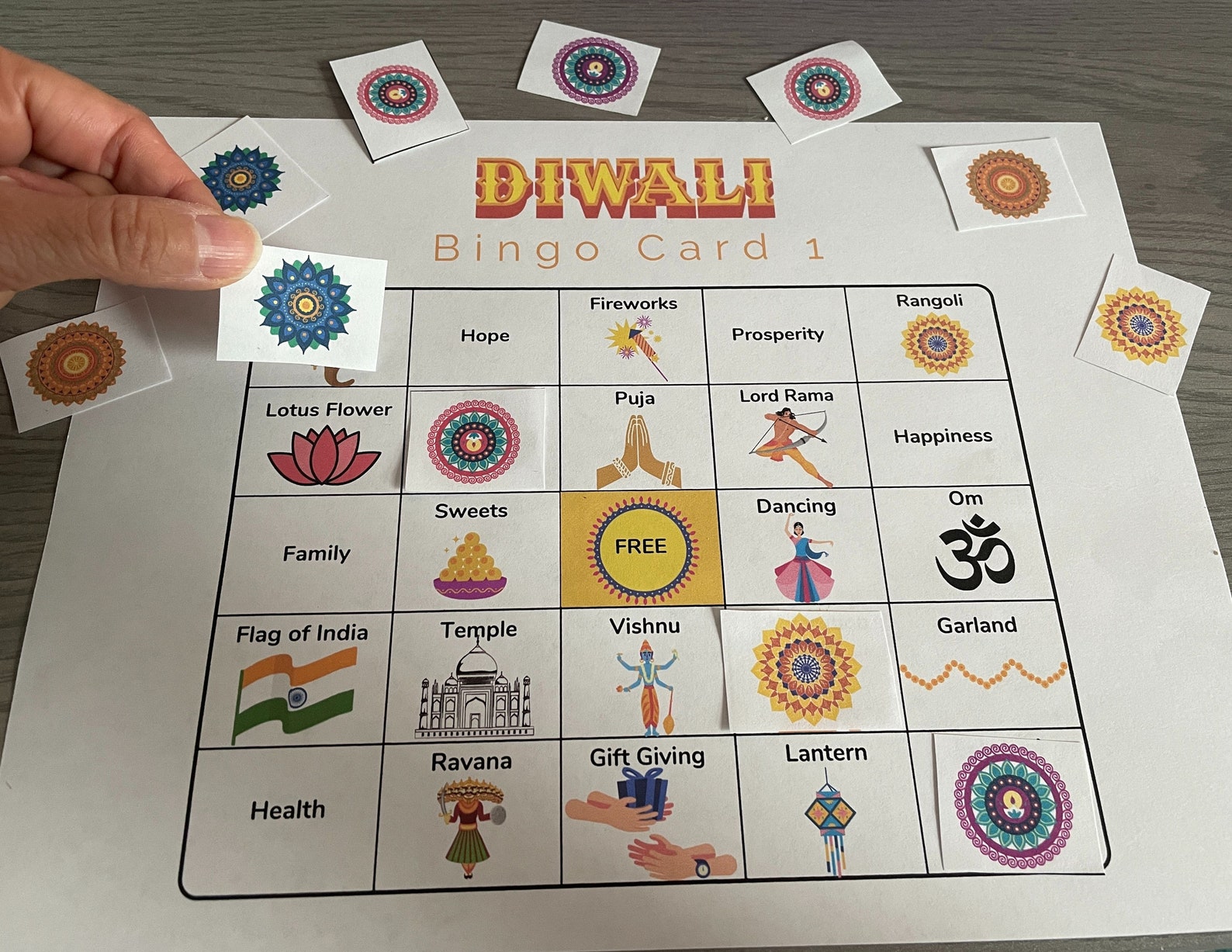 Diwali Bingo Game Activity - Etsy
