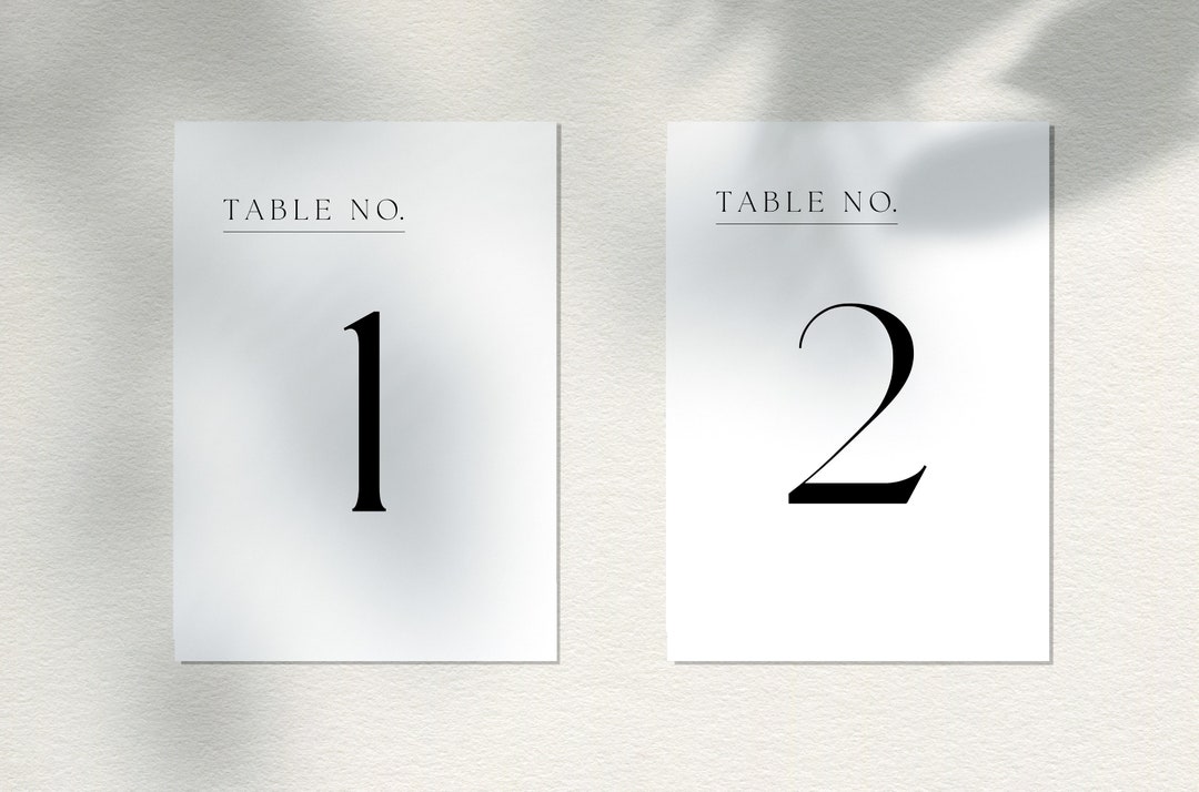 Table Numbers Wedding Table Numbers Restaurant Table Etsy