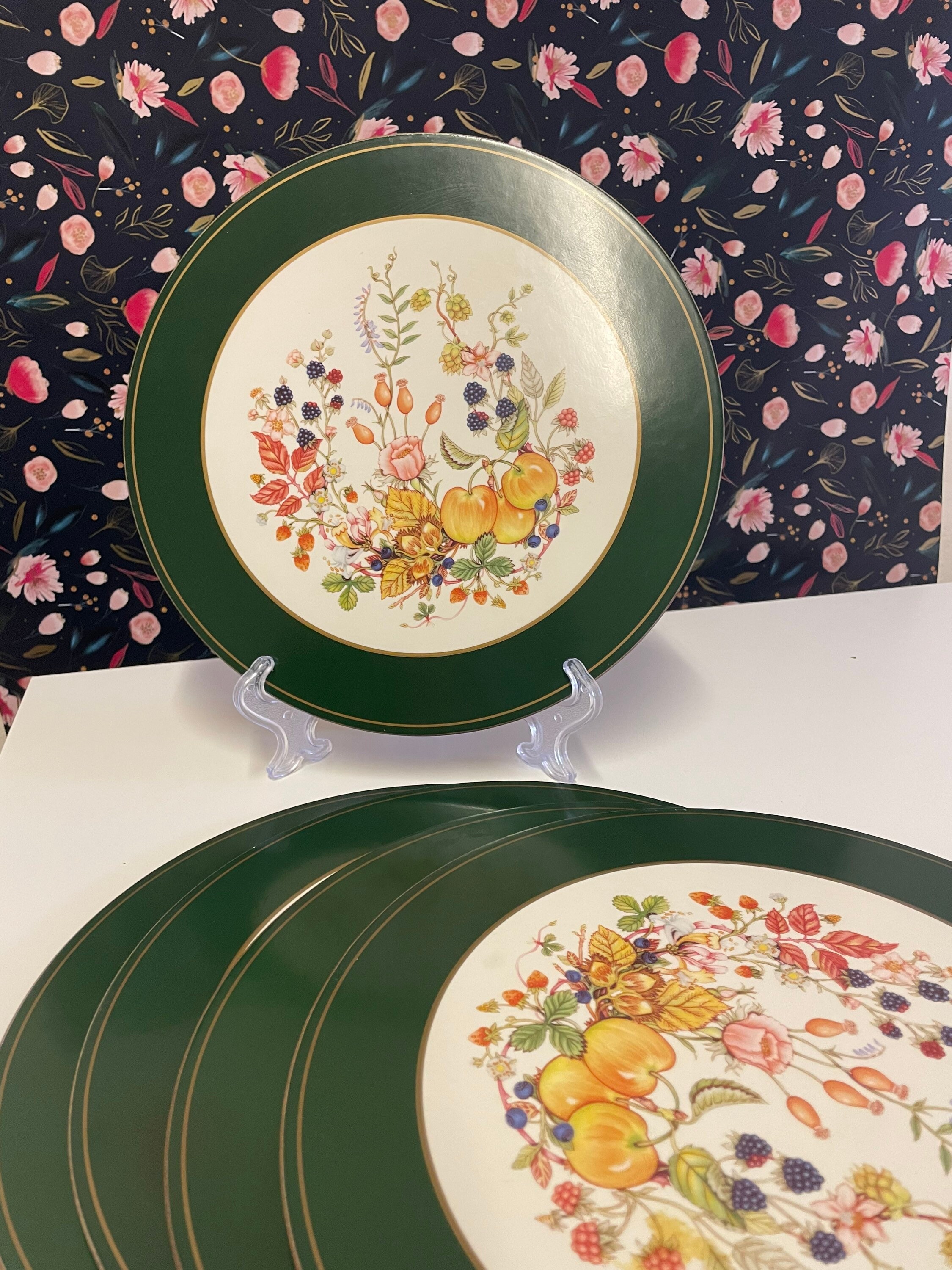 Set of 5 Aynsley Cottagecore English Placemats Autumn Fruits Etsy UK